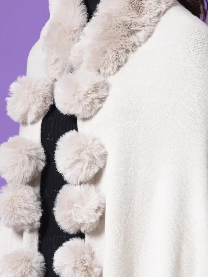 V-Neck Longline Poncho