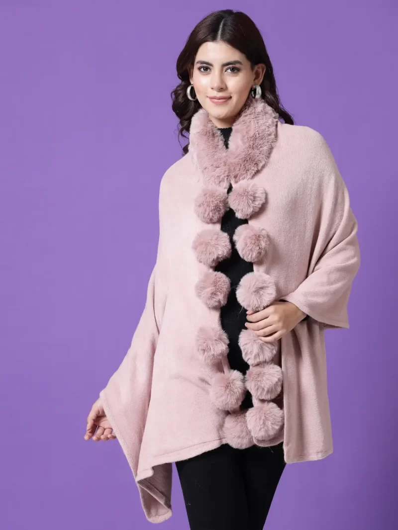 V-Neck Longline Poncho