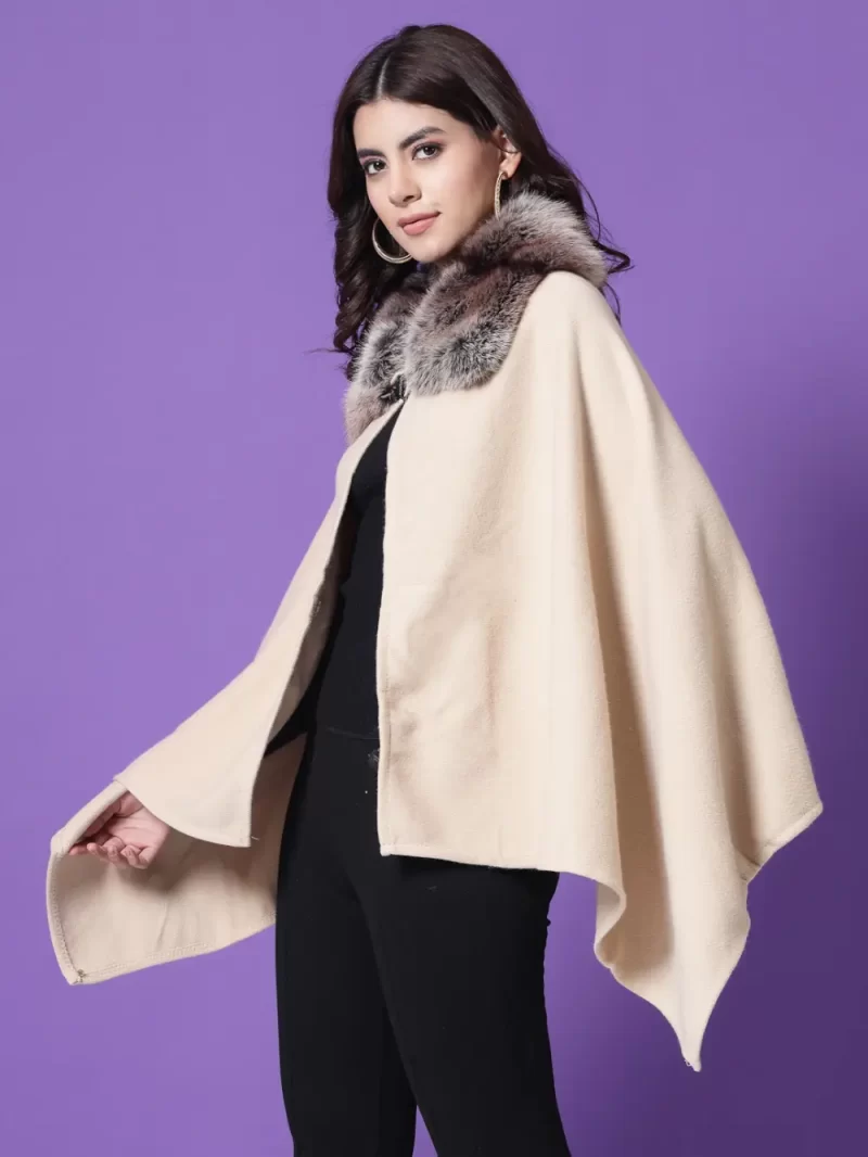 V-Neck Longline Poncho