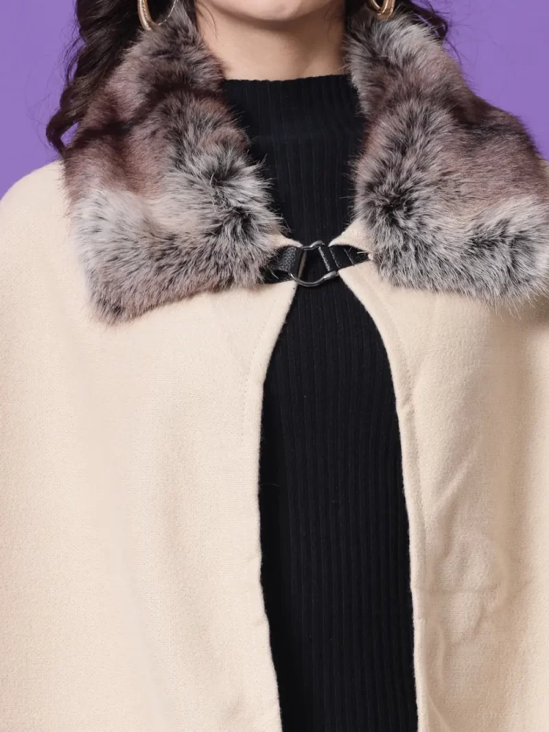 V-Neck Longline Poncho