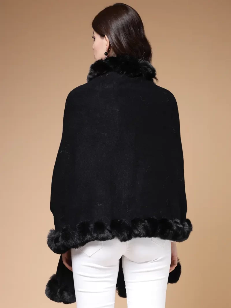 V-Neck Longline Poncho