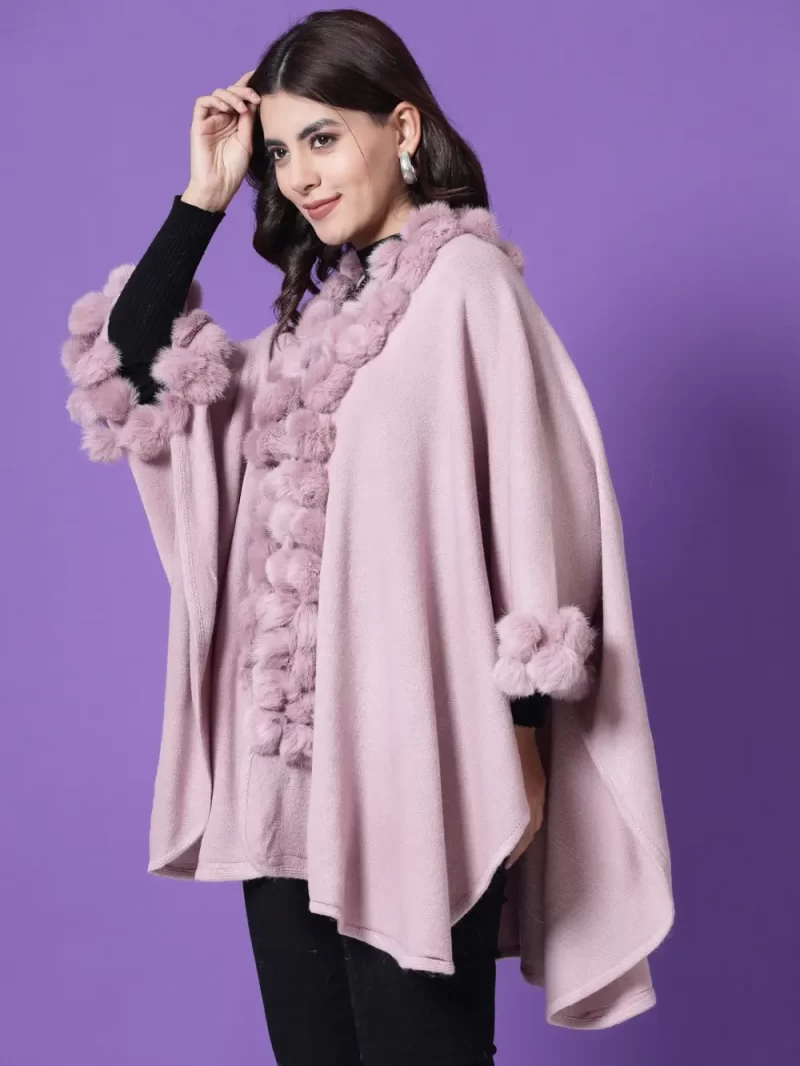 V-Neck Longline Poncho