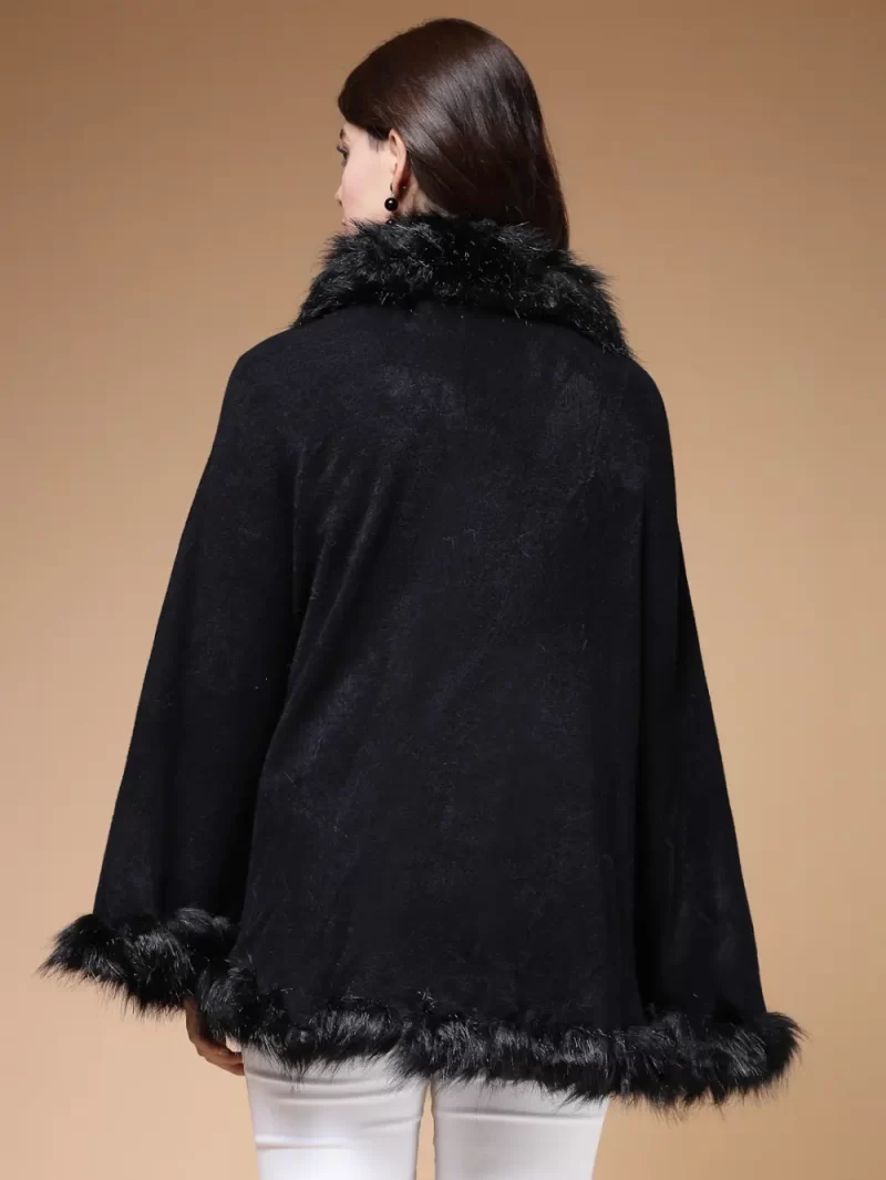 V-Neck Longline Poncho