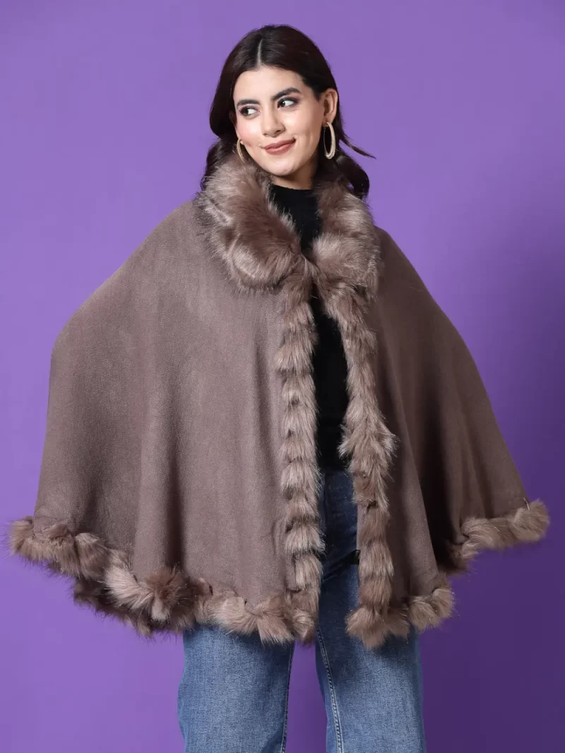 V-Neck Longline Poncho