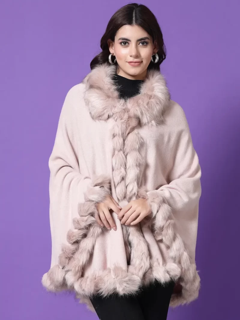 V-Neck Longline Poncho