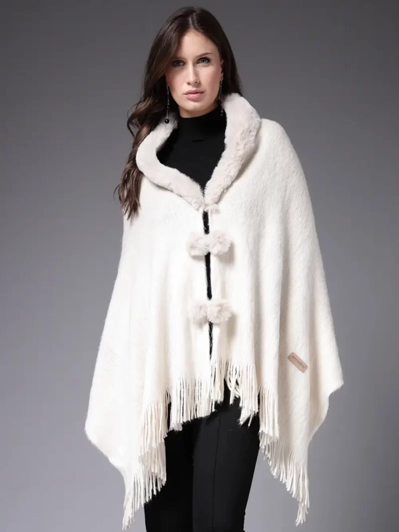 Shawl Collar Poncho