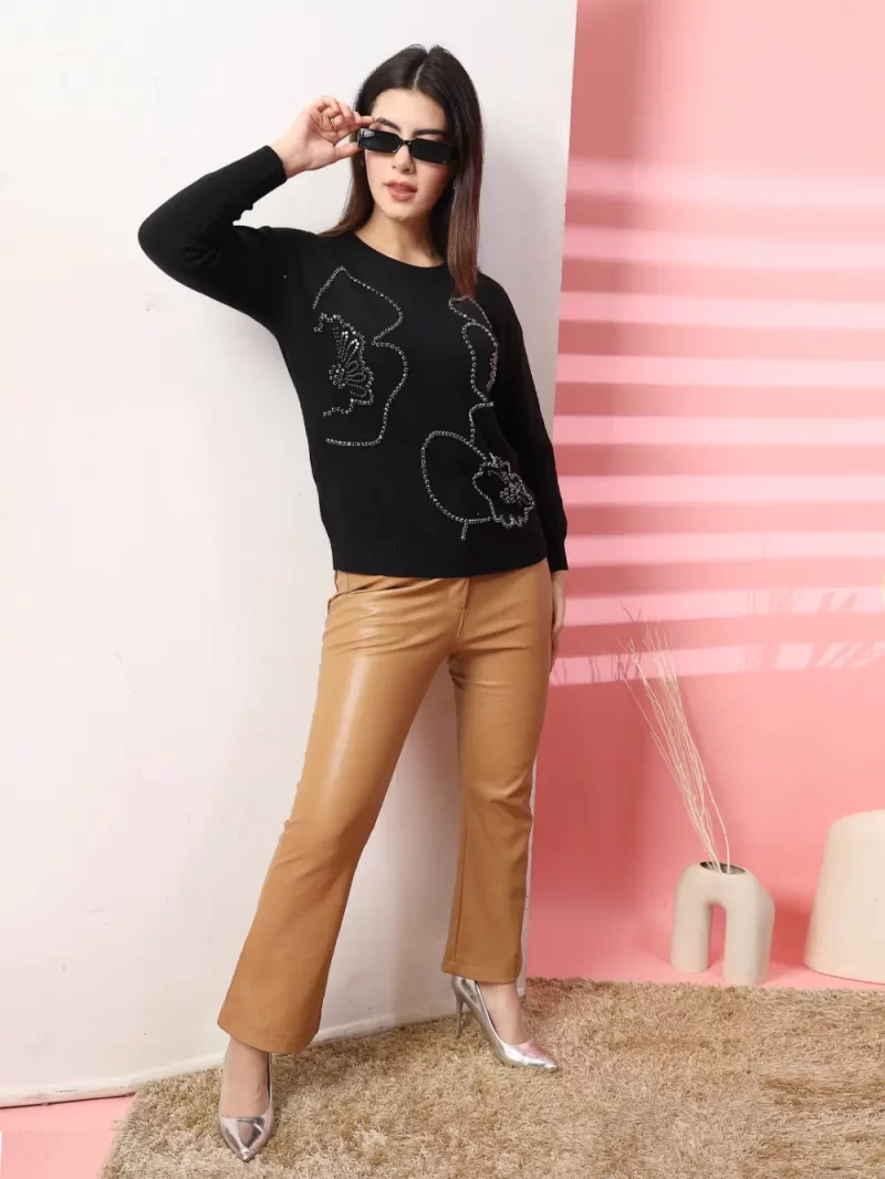 Women Graphic Embellished Sweater