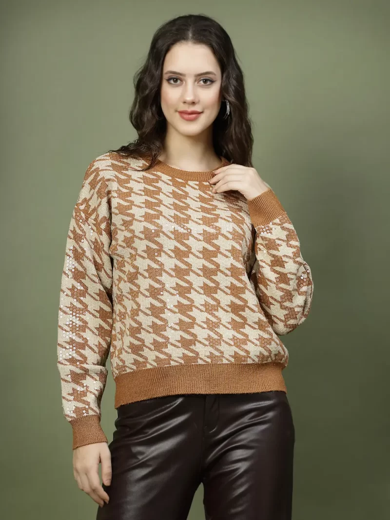 Women Floral Printed Round Neck Top