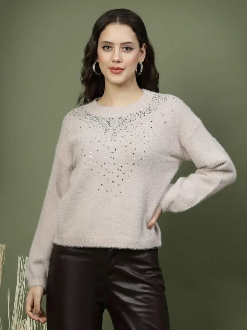 Women Soft Shine Sweater