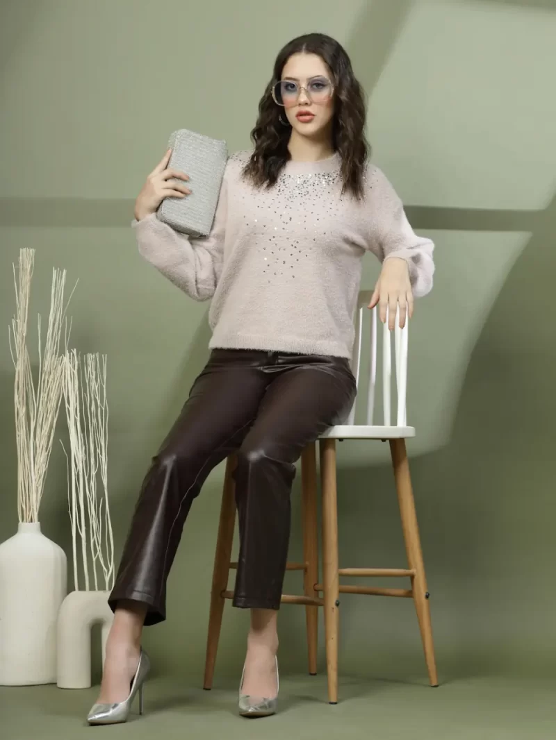 Women Soft Shine Sweater