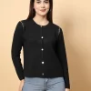 Women Solid Round Neck Top