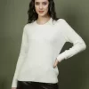 Women Solid Round Neck Top