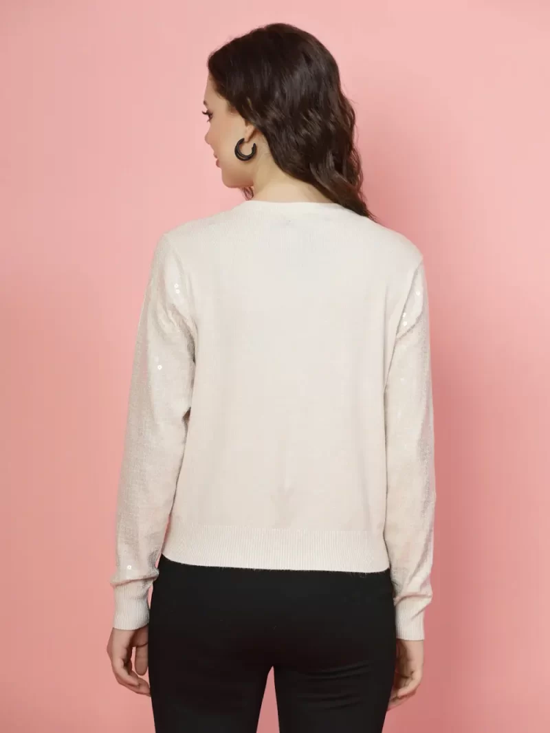 Women Solid Round Neck Top