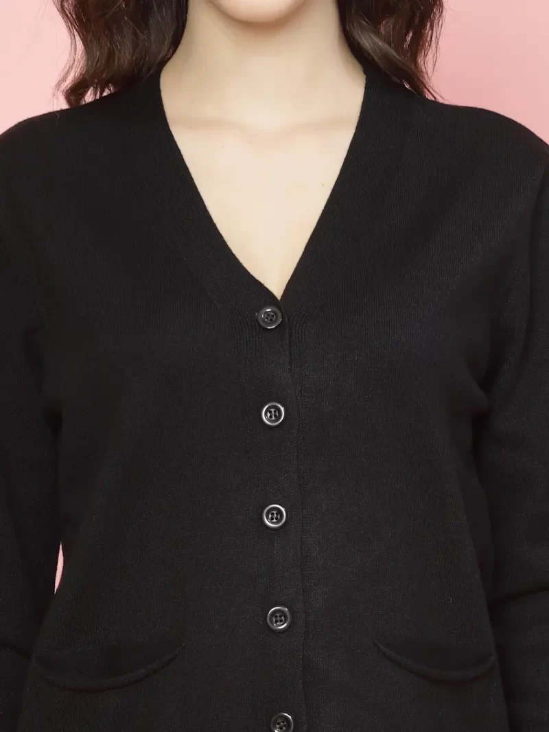 Women Solid Ribbed Longline Sweater