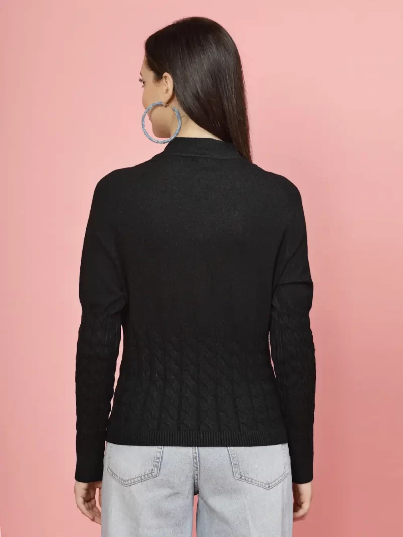 Women Self Design Round Neck Top