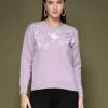 Women Floral Embroidered Sweater