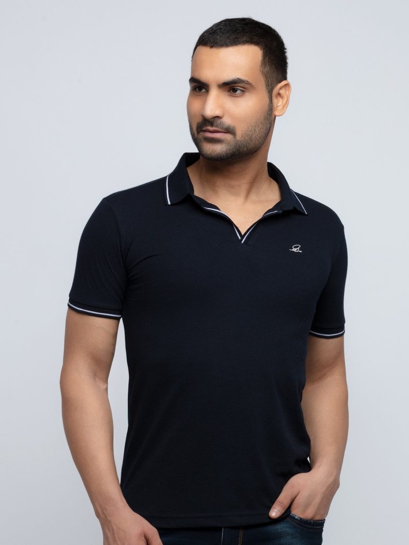 Status Quo Men'S New Basic Solid Regular Fit V-Neck Tshirt