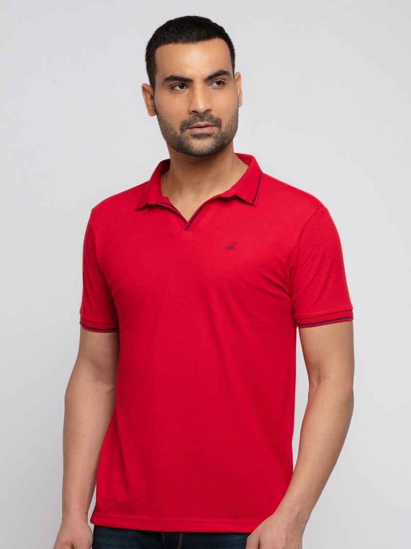 Status Quo Men'S New Basic Solid Regular Fit V-Neck Tshirt
