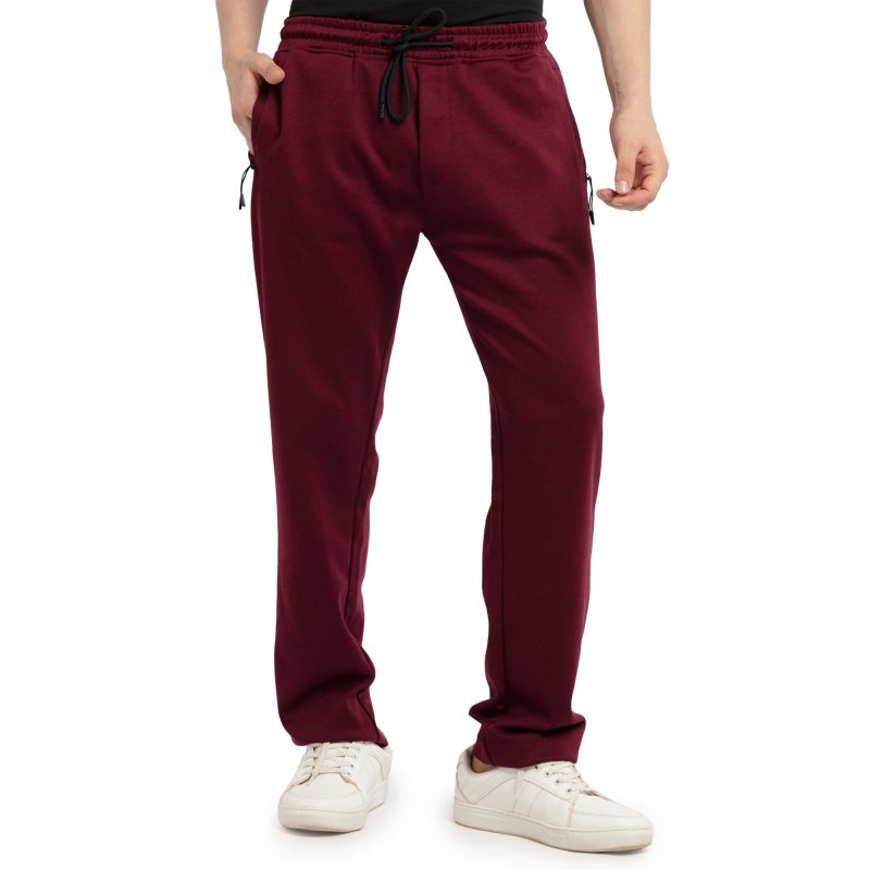 Status Quo Mens Solid Regular Fit Trackpants