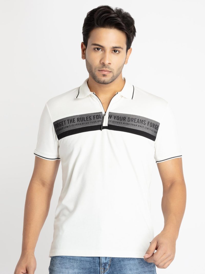 Status Quo Mens Front Printed Polo T-Shirt