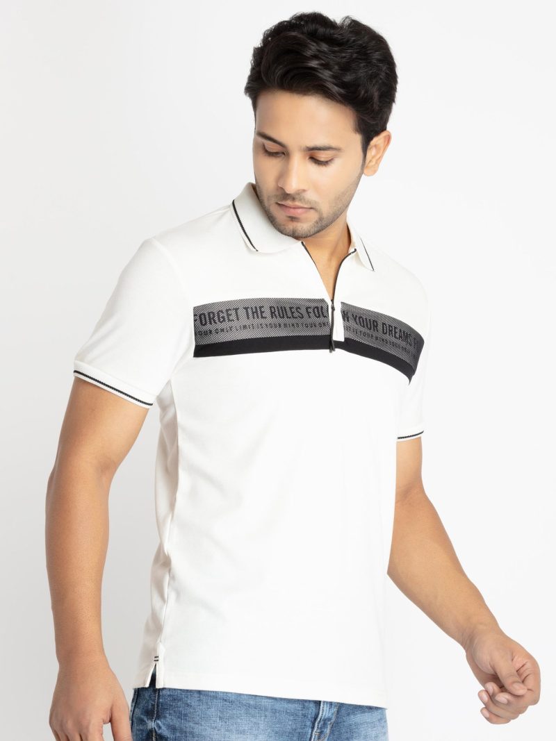 Status Quo Mens Front Printed Polo T-Shirt