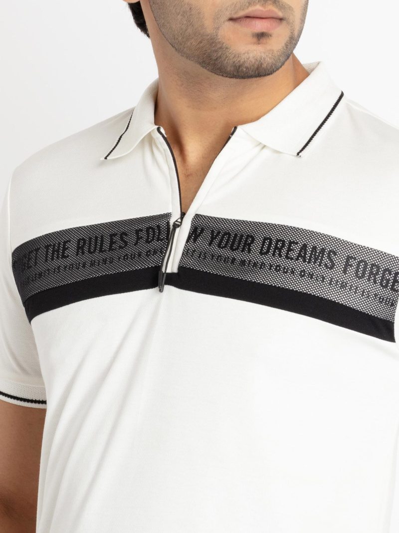 Status Quo Mens Front Printed Polo T-Shirt