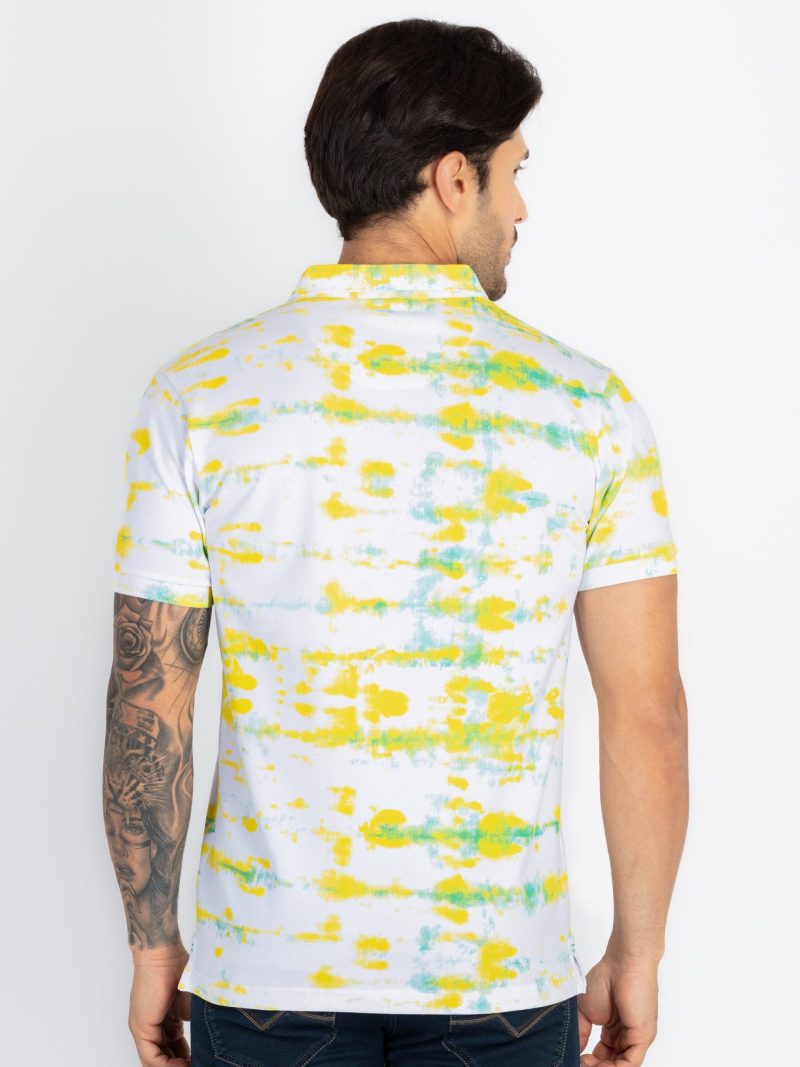 Status Quo Status Quo Men'S Abstract Printed Polo Neck Regular Fit Tshirt