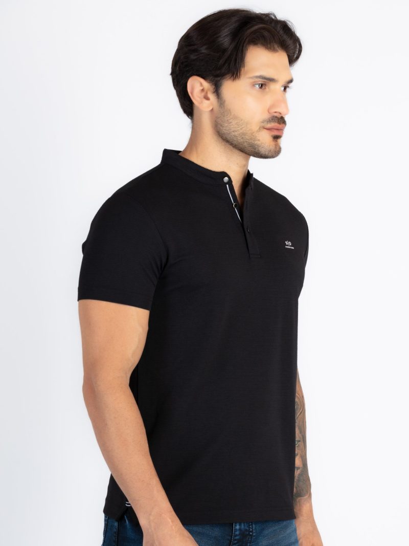 Status Quo Status Quo Men'S Solid Polo Neck Regular Fit Tshirt
