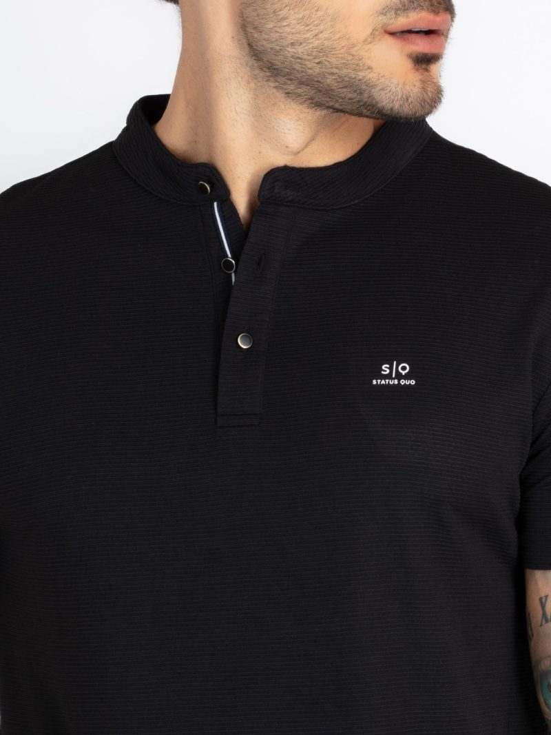Status Quo Status Quo Men'S Solid Polo Neck Regular Fit Tshirt