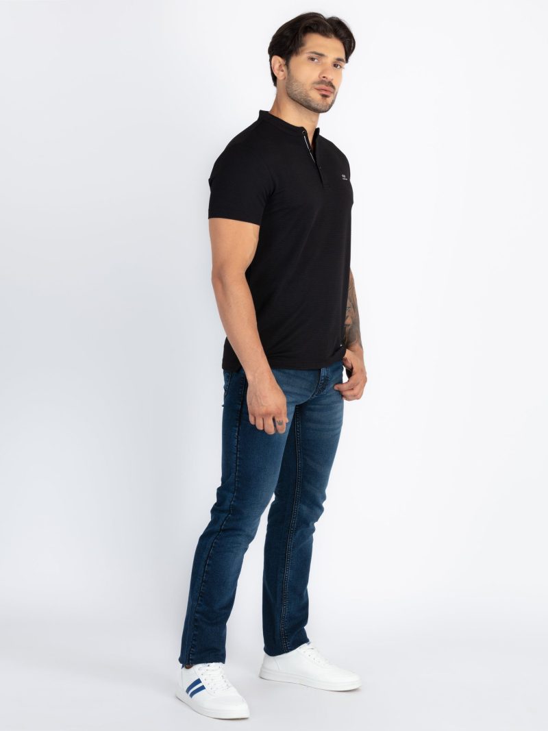 Status Quo Status Quo Men'S Solid Polo Neck Regular Fit Tshirt