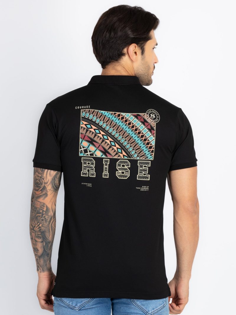 Status Quo Status Quo Graphic Front Back Printed Regular Fit Tshirt