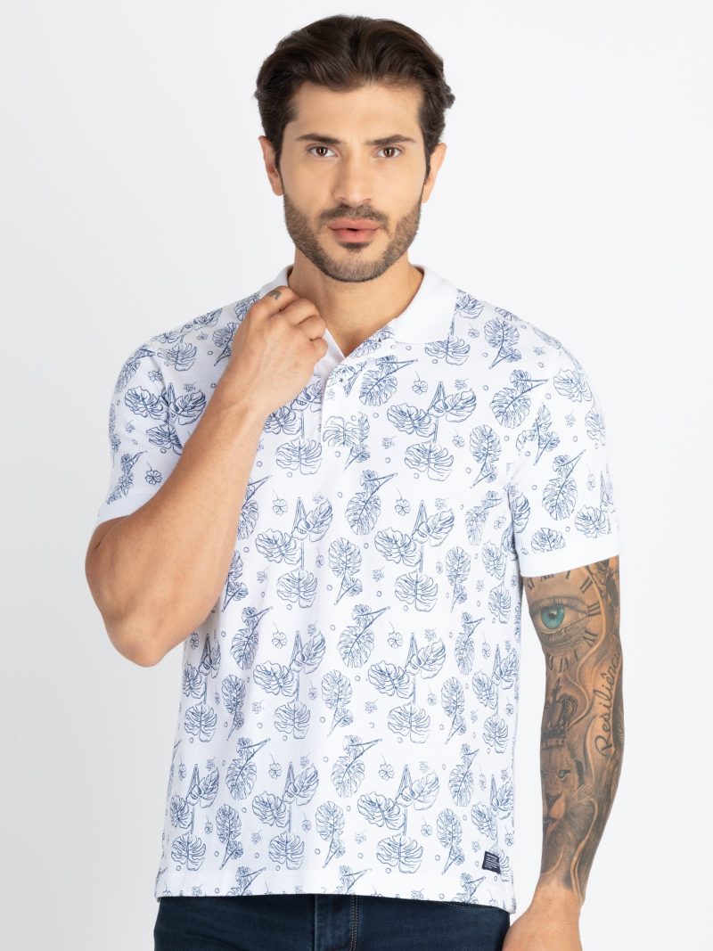 Status Quo Mens All Over Printed Polo T-Shirt