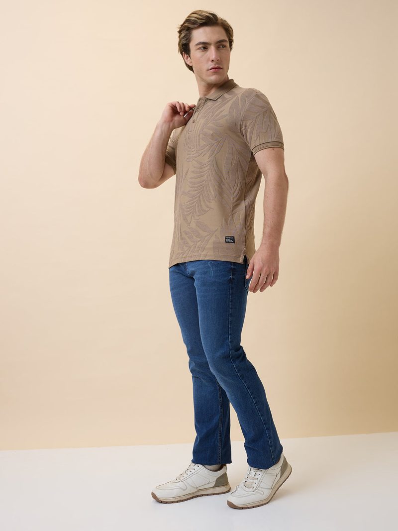 Status Quo Mens Solid Polo Collar Half Sleeves Regular Fit Tshirt