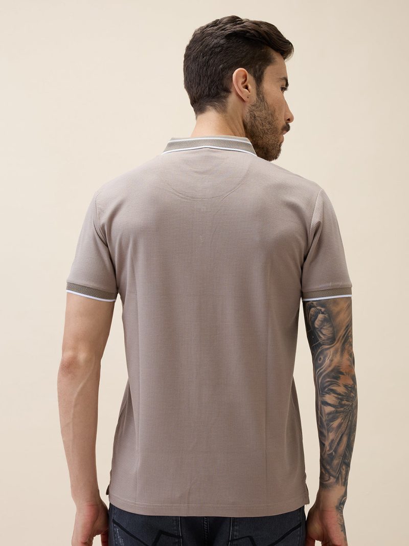 Status Quo Status Quo Men'S Solid Polo Collar Half Sleeves Regular Fit Tshirt