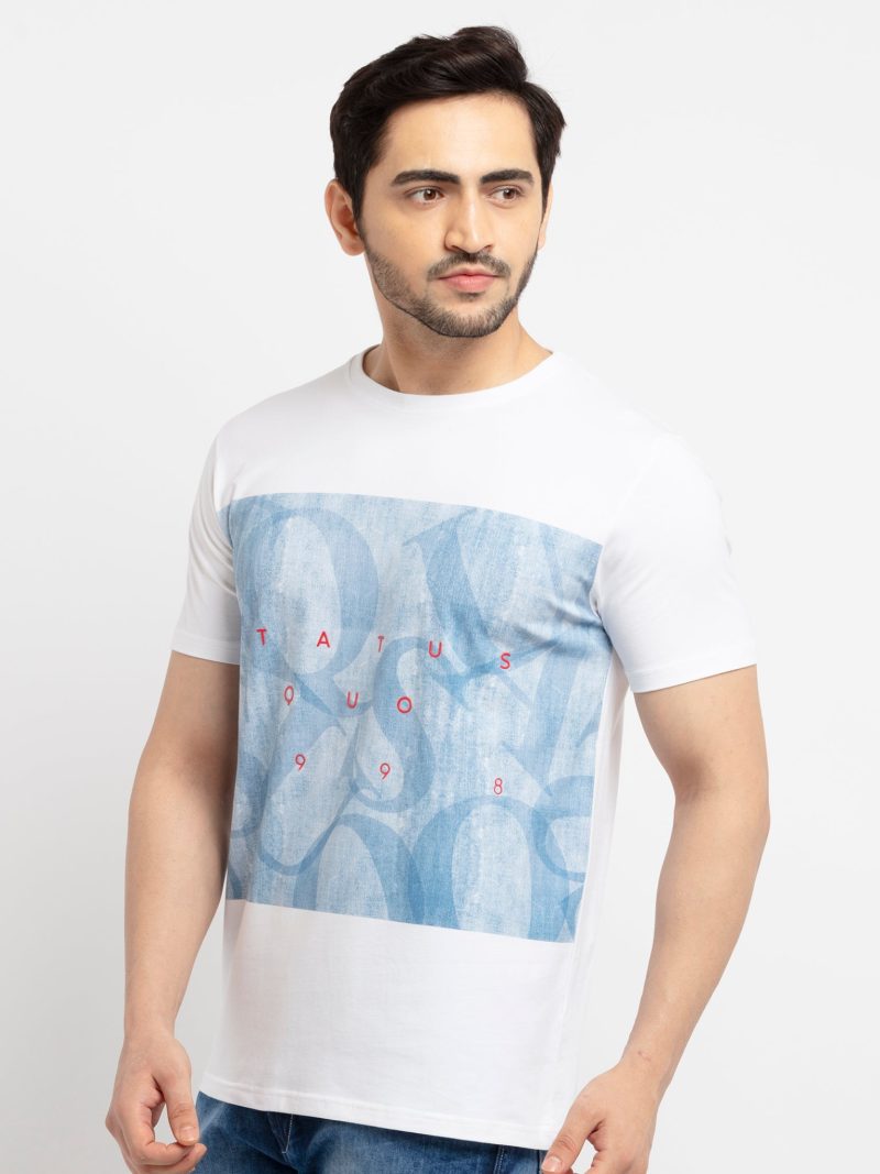 Status Quo Mens Printed Round Neck T-Shirt