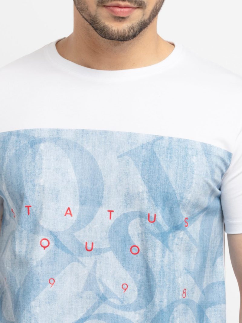 Status Quo Mens Printed Round Neck T-Shirt