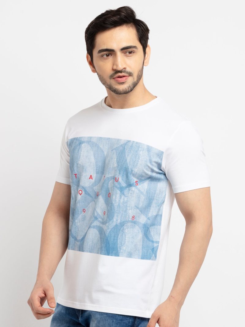 Status Quo Mens Printed Round Neck T-Shirt