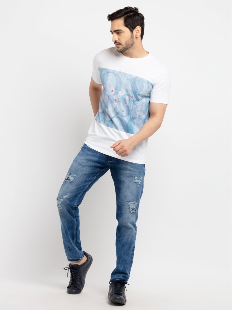 Status Quo Mens Printed Round Neck T-Shirt