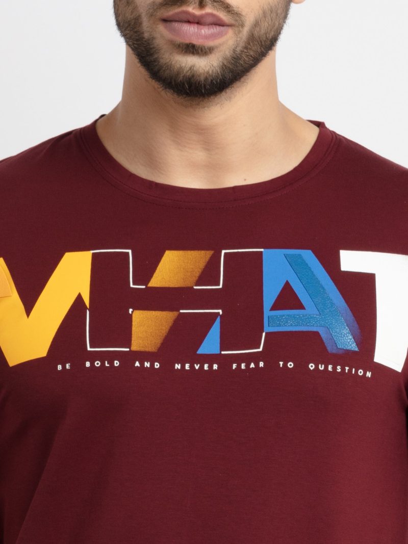 Status Quo Mens Printed Round Neck T-Shirt