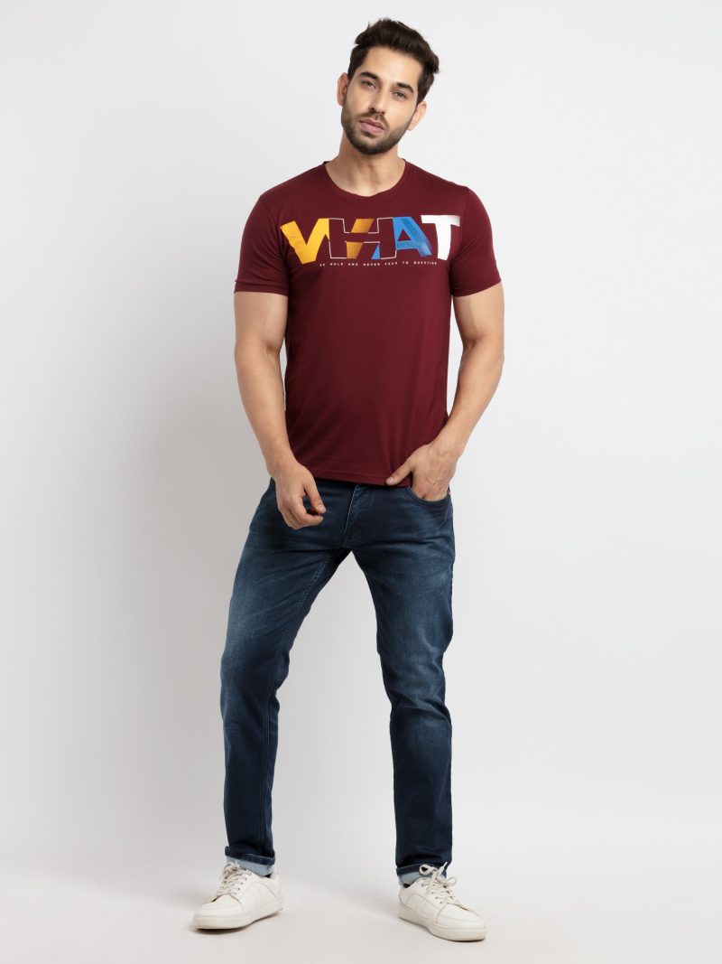 Status Quo Mens Printed Round Neck T-Shirt