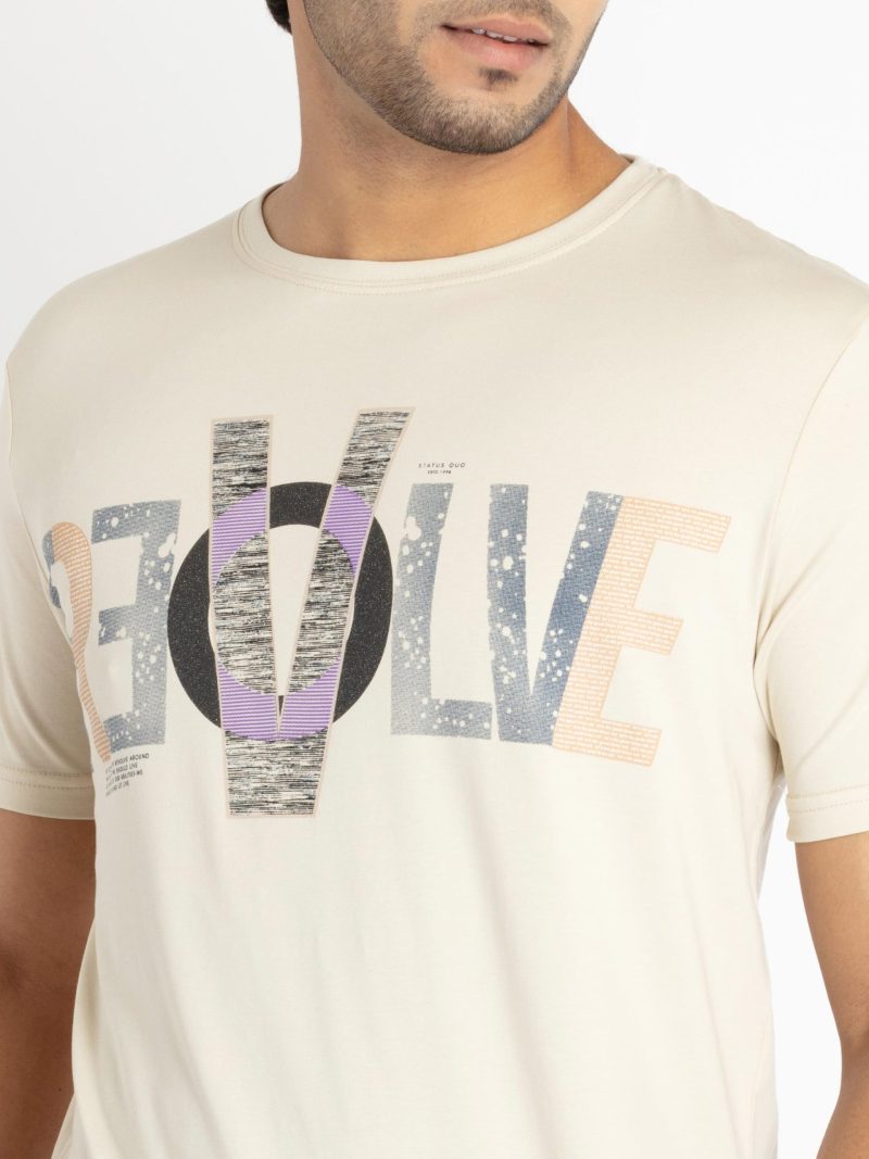 Status Quo Mens Printed Round Neck T-Shirt