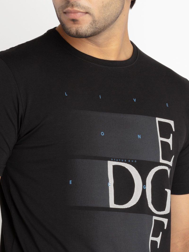 Status Quo Mens Front Printed Round Neck T-Shirt