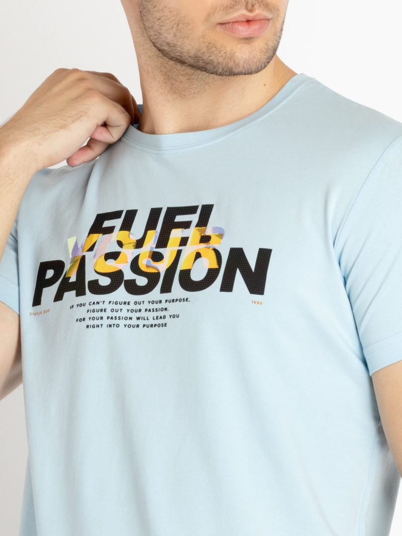 Status Quo Mens Printed Round Neck T-Shirt