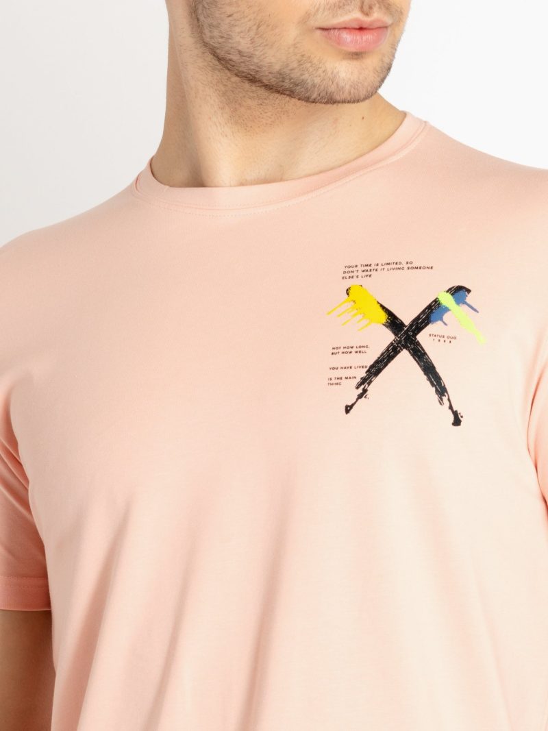 Status Quo Mens Printed Round Neck T-Shirt