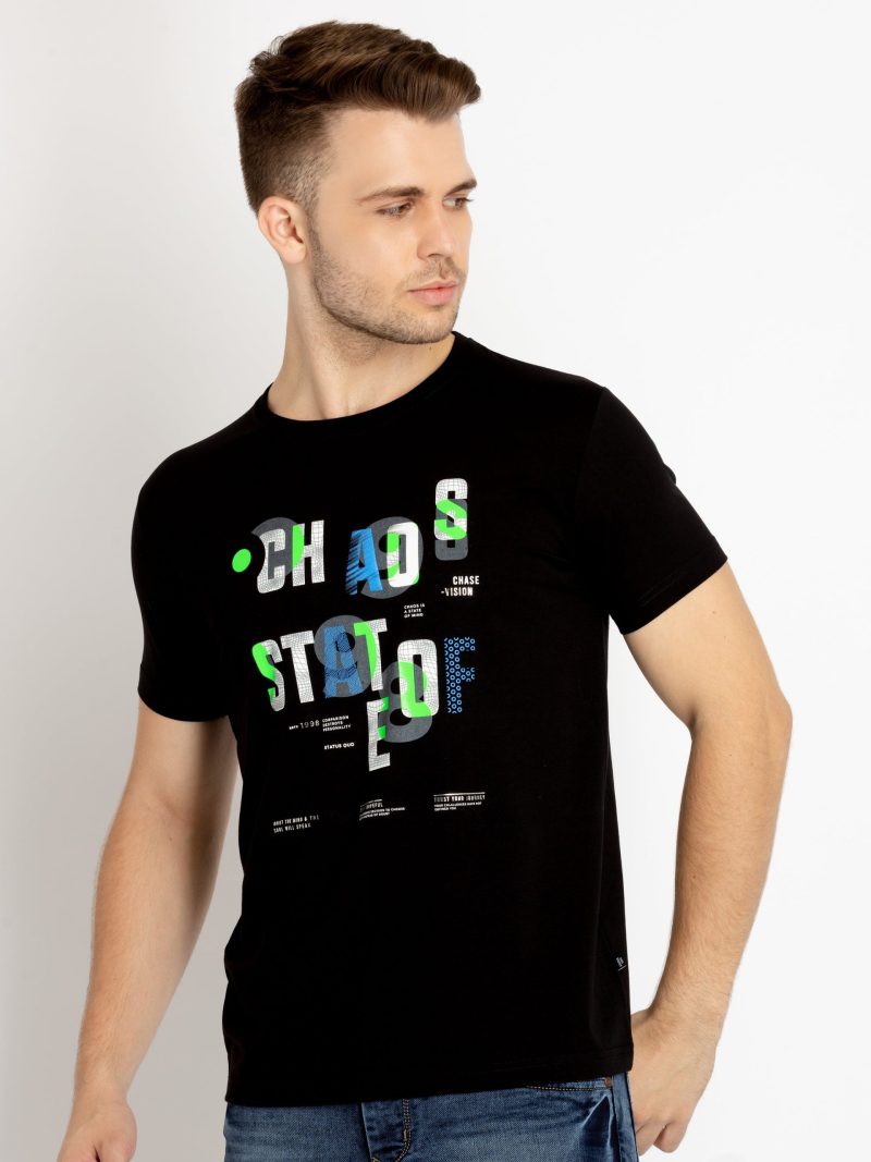 Status Quo Mens Printed Round Neck T-Shirt