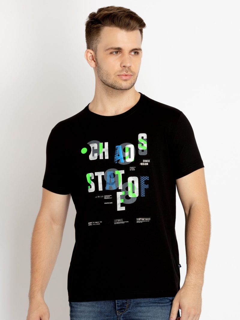 Status Quo Mens Printed Round Neck T-Shirt