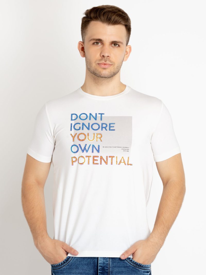 Mens Printed Round Neck T-Shirts