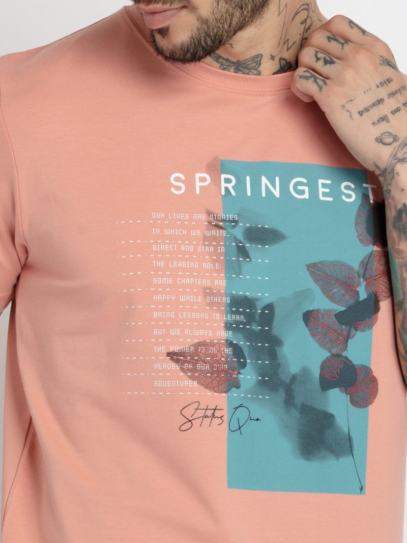 Status Quo Mens Printed Round Neck T-Shirt