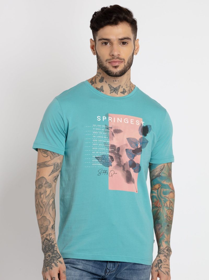 Status Quo Mens Printed Round Neck T-Shirt