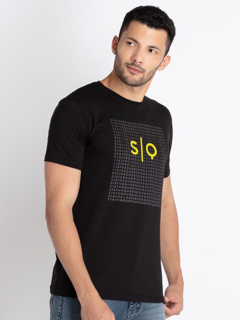 Status Quo Mens Printed Round Neck T-Shirt